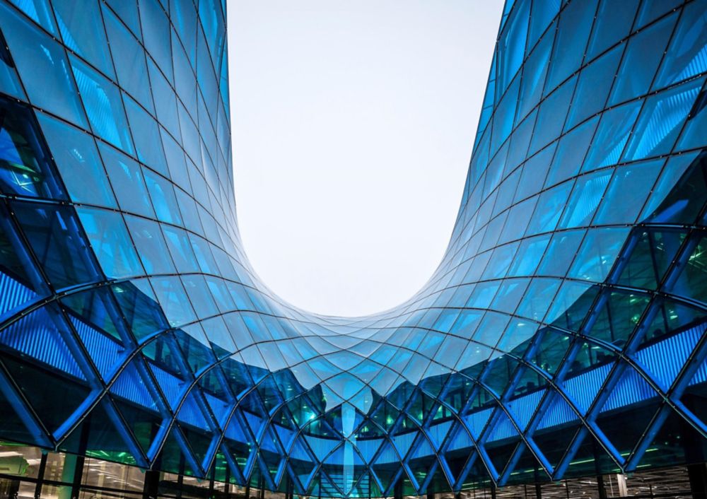 Integrating large-scale glass and color 